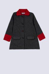 Classic Contrast Wool Coat