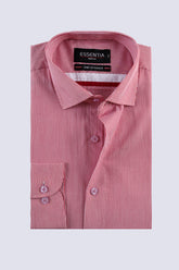 Red Pinstripe Smart Fit Shirt