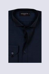 Navy Blue Men's Dress Shirt