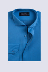 Teal Blue Men's Dress Shirt