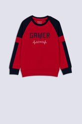 Red Gamer Boy's Sweatshirt