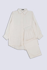 Off White Ladies Co-Ord Set
