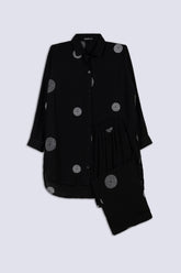 Black Embroided Ladies Co-Ord Set