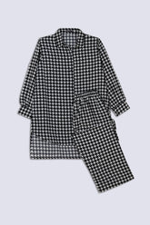 Houndstooth Print Ladies Co-Ord Set