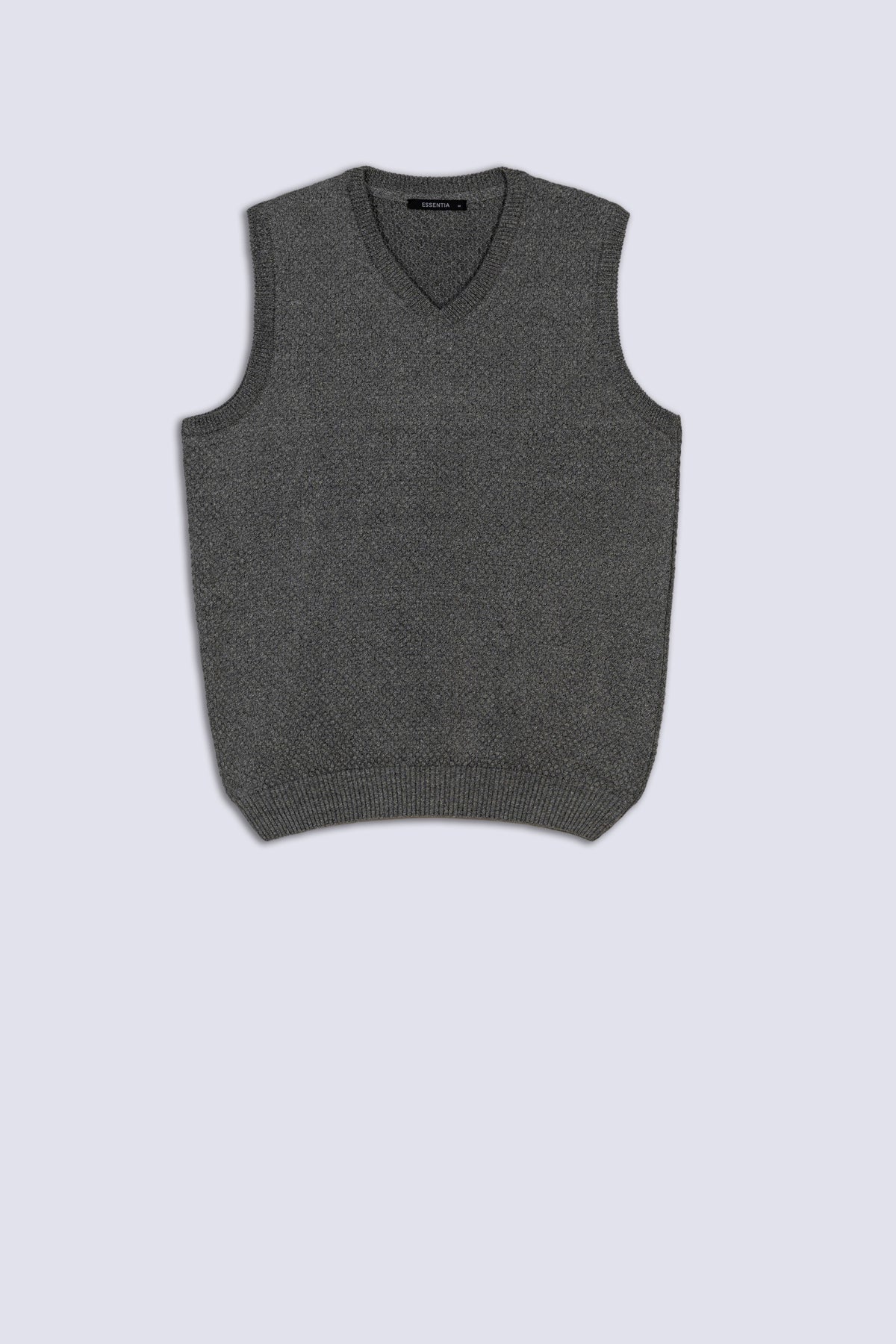 Grey Men's V Neck Sweater