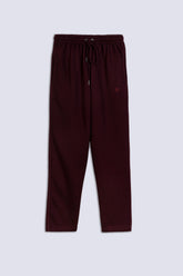 Maroon Fleece Men's Trouser