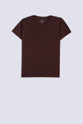 Light Brown Men's Plain T-Shirt