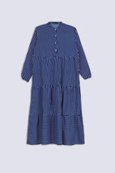 Blue & White Ladies Top