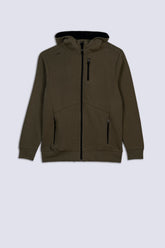 Olive Men's Fleece Hood