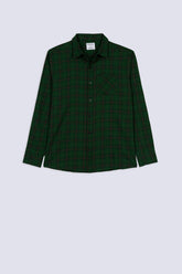 Men's Classic Green Plaid Shirt