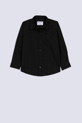 Urban Black Boys' Casual Shirt