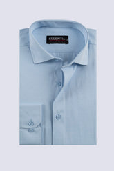 Classic Light Blue Dobby Weave Shirt