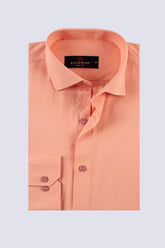 Classic Peach Dobby Weave Shirt