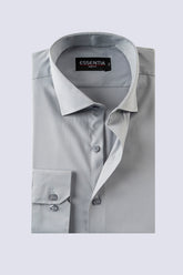 Classic Silver Grey Smart Fit Shirt