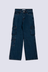 Blue High Waist Ladies Denim Pant