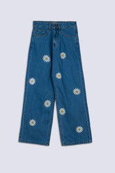 Daisy Floral Ladies Denim Pant