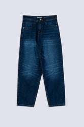 Dark Wash Straight-Leg Denim