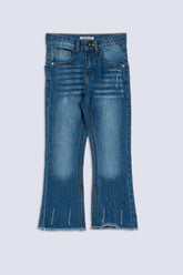 Raw Hem Bootcut Denim