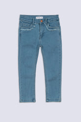 Frayed Pocket Skinny Girls' Jean