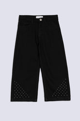 Shimmer Stud Wide-Leg Girls' Pant