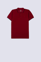 Red Men's Plain Polo Shirt