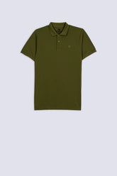 Olive Men's Plain Polo Shirt