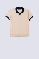 Men's Textured Polo Shirt