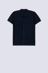 Men's Front Open Knit Polo Shirt Men's Front Open Knit Polo Shirt