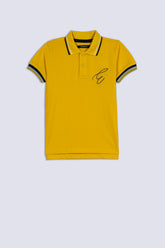 Yellow Boy's Plain Polo Shirt