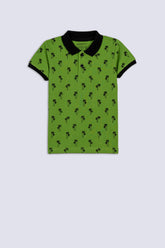 Palm Tree Boy's Printed Polo Shirt