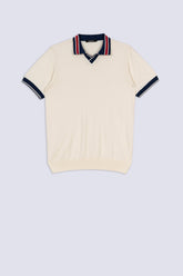 Heritage Contrast-Collar Knit Polo