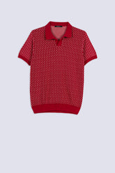 Elite Zigzag Weave Men's Polo