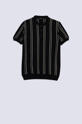 Verdant Line Men's Henley Polo