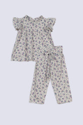 Girls Vintage Floral Co-Ord Set