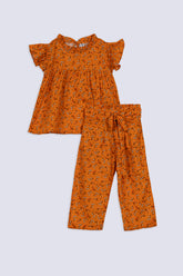 Girls Vintage Floral Co-Ord Set