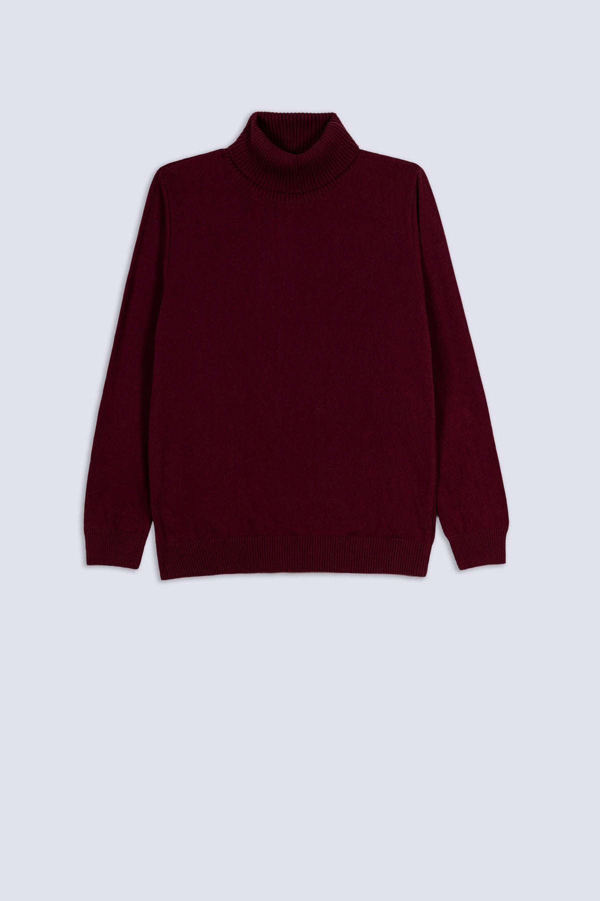 Maroon Luxe Knit Turtleneck