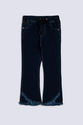 Flare Cut Girl's Denim Trouser