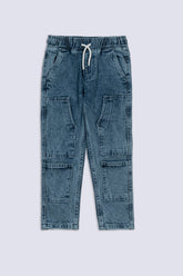 Denim Drift Boy's Cargo Jogger