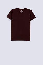 Maroon Men's Plain T-Shirt