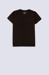 Chocolate Men's Plain T-Shirt