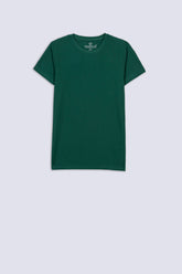 Green Men's Textured T-Shirt