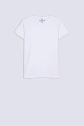 White Men's Textured T-Shirt