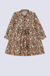 Multi Printed Girl's Top