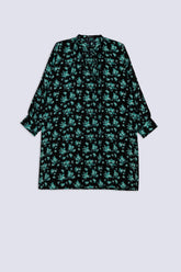 Black Floral Ladies Top