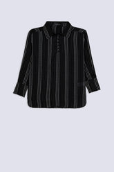 Black Stripe Ladies Top