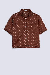 Chic Dotty Collared Top