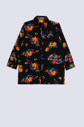 Midnight Bloom Printed Ladies Shirt