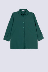 Emerald Flow Oversized Ladies Shirt
