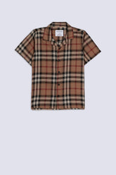Boys' Resort Collar Check Shirt