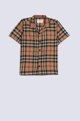Boys' Resort Collar Check Shirt